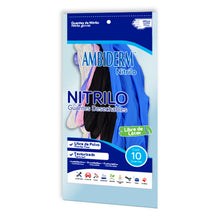 Cargar imagen en el visor de la galería, GUANTE NITRILO UNITALLA ( pack 10 bolsas c/10 guantes)