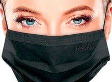 Cargar imagen en el visor de la galería, CUBREBOCAS ADULTO PLISADO NEGRO