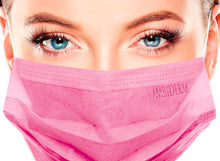 Cargar imagen en el visor de la galería, CUBREBOCAS ADULTO PLISADO ROSA