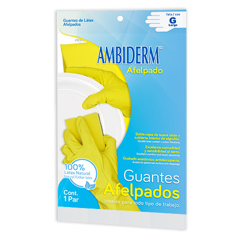 GUANTE AFELPADO (pack c/12 bolsas c/1 par)