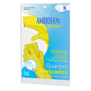 GUANTE AFELPADO (pack c/12 bolsas c/1 par)