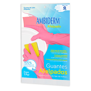 GUANTE AFELPADO (pack c/12 bolsas c/1 par)