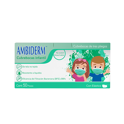 CUBREBOCAS INFANTIL VERDE