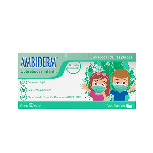 CUBREBOCAS INFANTIL VERDE