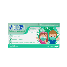 Cargar imagen en el visor de la galería, CUBREBOCAS INFANTIL VERDE
