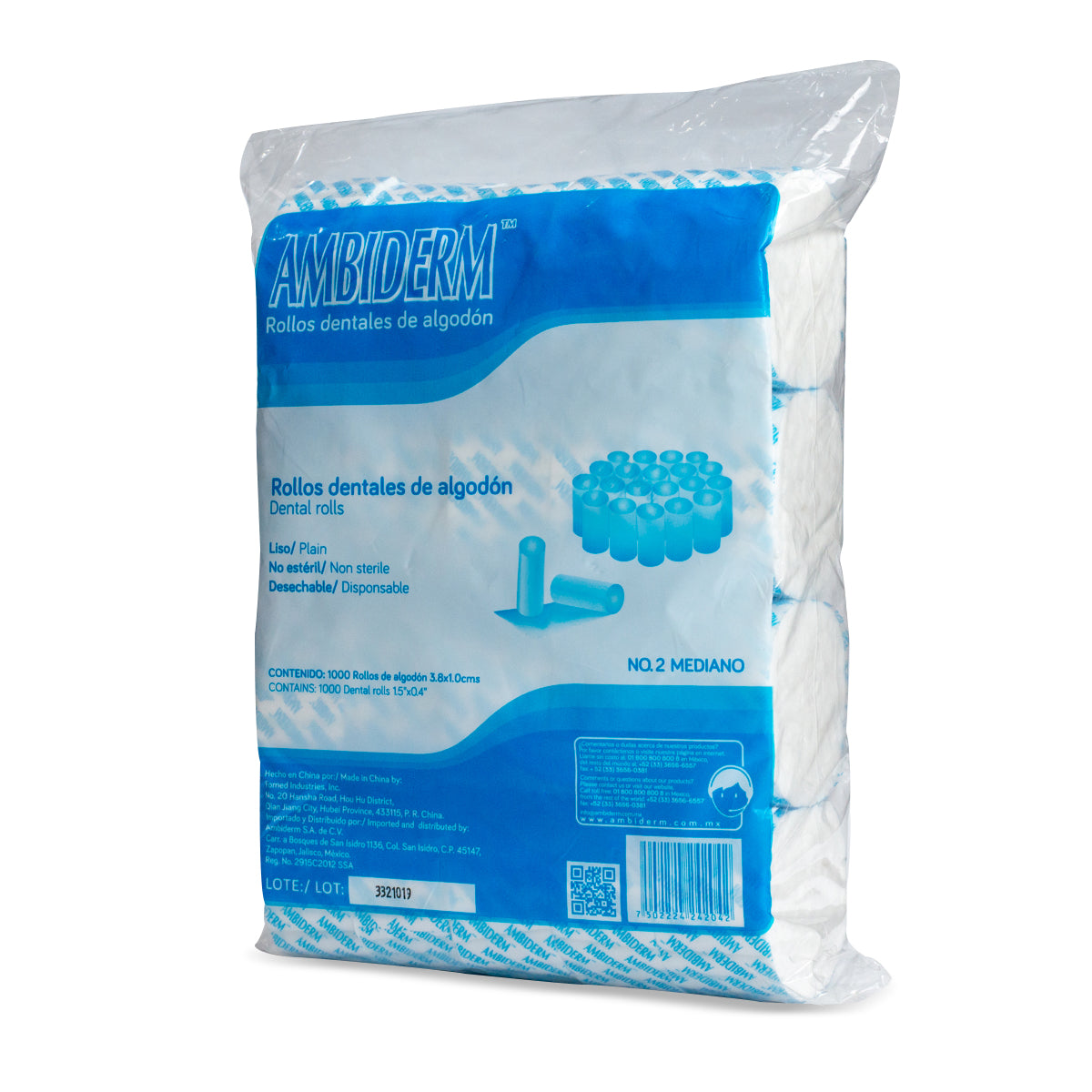 ROLLO DE ALGODÓN DENTAL LISO