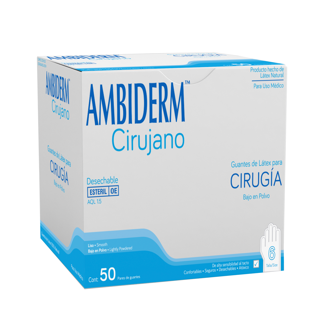 GUANTE CIRUJANO ESTÉRIL