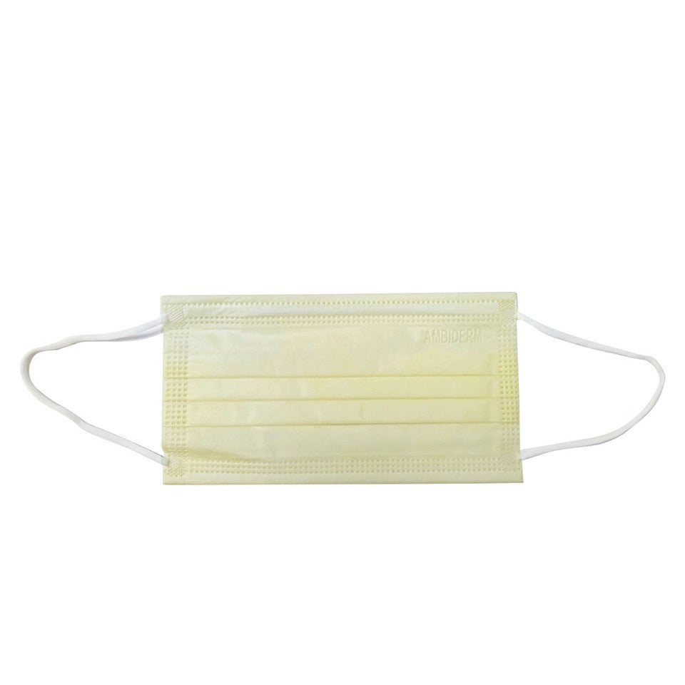 CUBREBOCAS ADULTO PLISADO AMARILLO