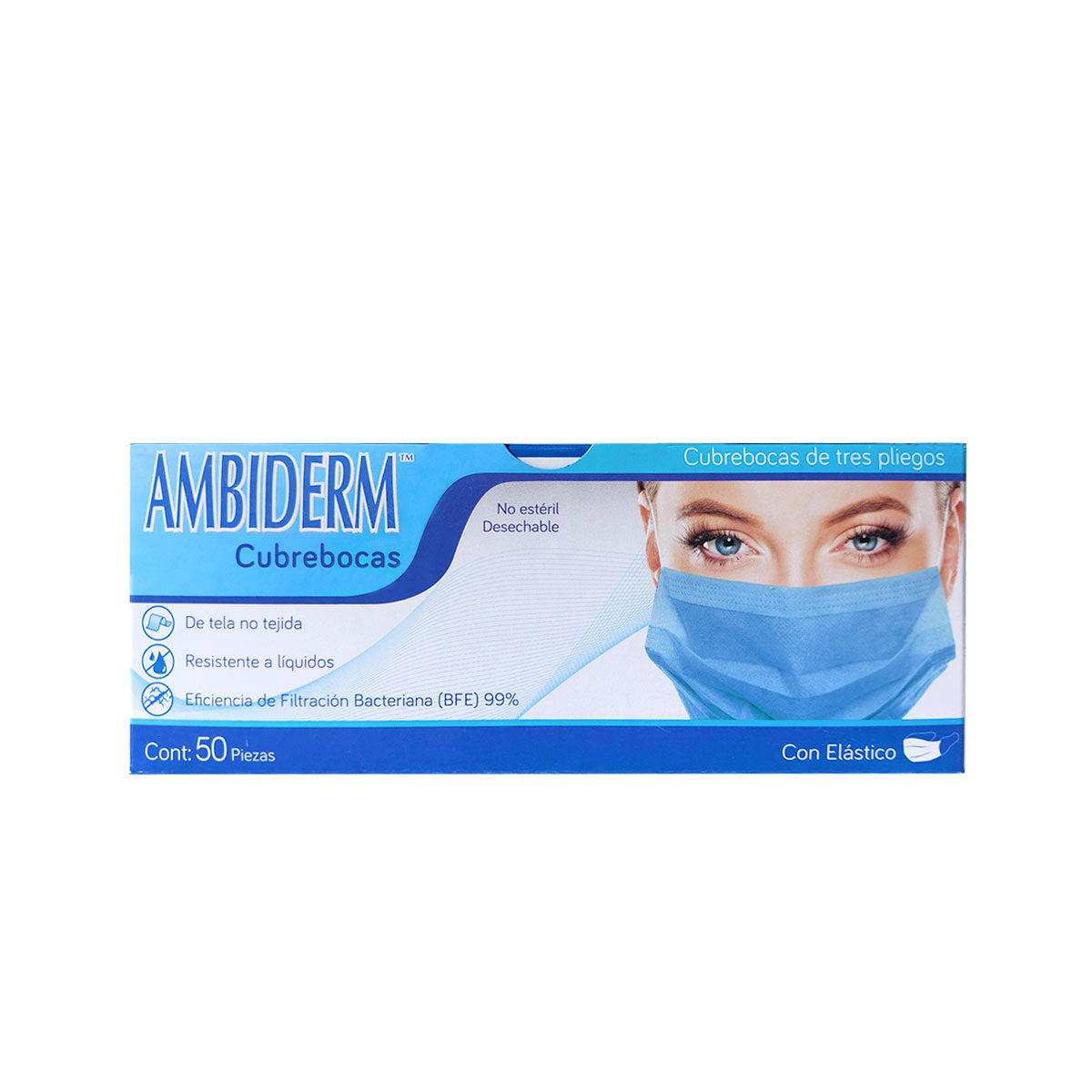 cubrebocas ambiderm azul adulto