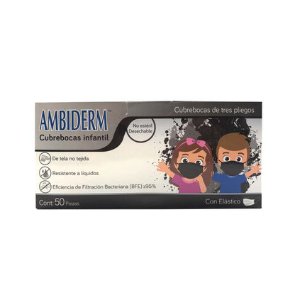 CUBREBOCAS INFANTIL NEGRO